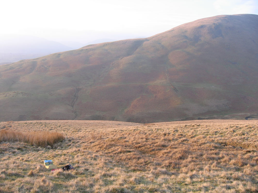 view of fells with plein air kit