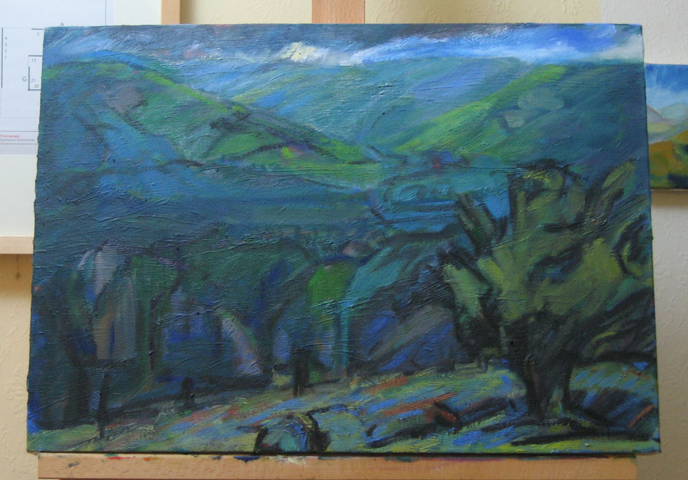 A2 oil painting on canvas, Whitewell painting